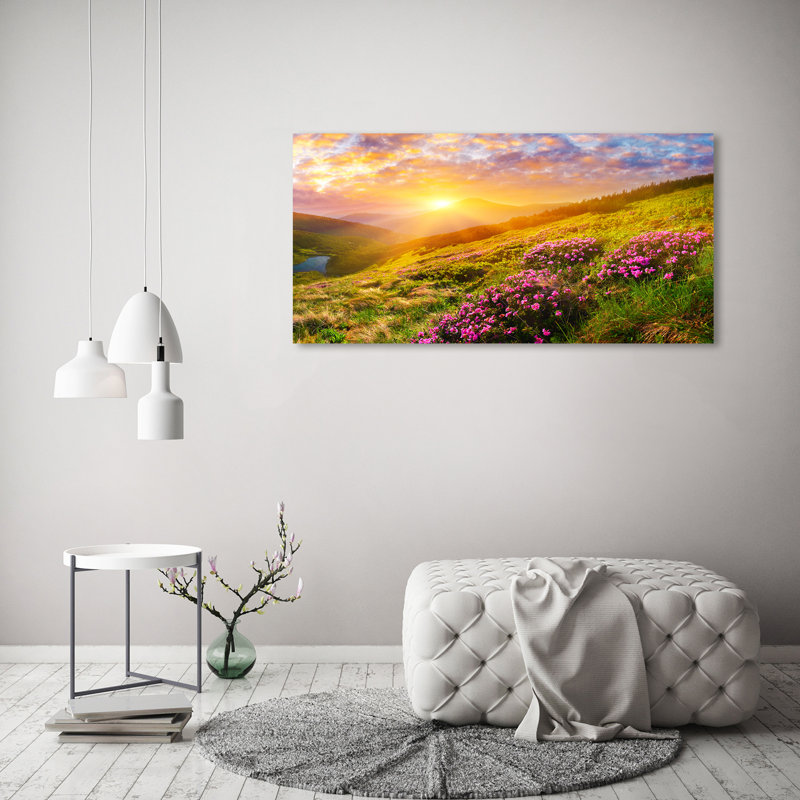 Sunset Mountains - Wrapped Canvas Print