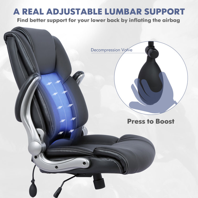 Latitude Run® Mykail Executive Office Chair with Lifting Headrest