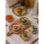 Repose-cuillère en céramique pour dessus de cuisinière, porte-cuillère en porcelaine bohémienne, 6 assiettes à hors-d'œuvre colorées pour les sushis, les collations et le lave-vaisselle