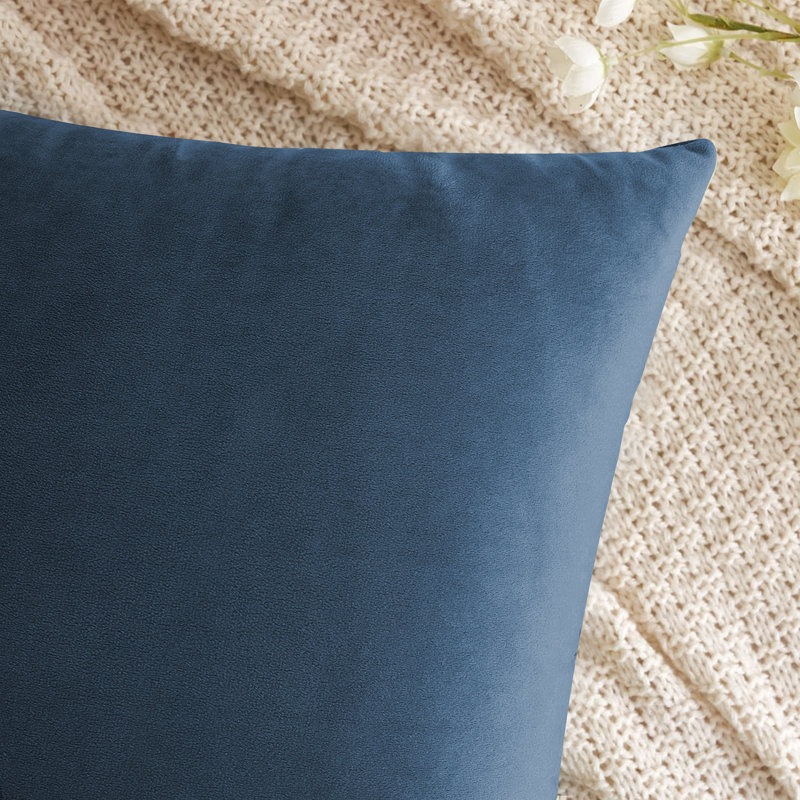 Balmers Square Cushion Cover, Navy Blue