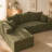 Piece No Assembly Required Upholstery Cloud Sofa with Pillow-1926120922