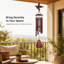 Carillon éolien colibri en aluminium aux tons profonds, décoration commémorative à suspendre pour patio et porche