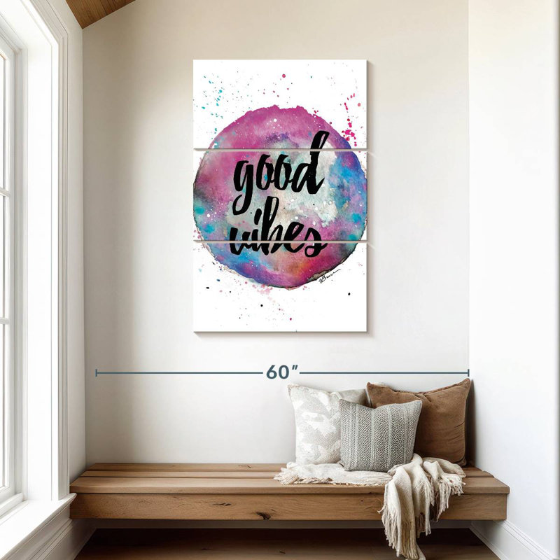 Tergel Good Vibes Splash, H 45 po x l 28 po