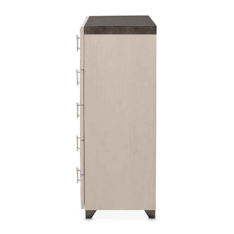 Fantosini 10-Drawer Mule Chest - Silver Mist