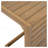 C-Shape End Table  Brown