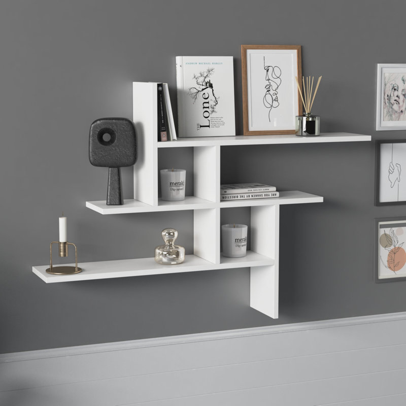 3 tablettes décoratives Jamaïque, Blanc