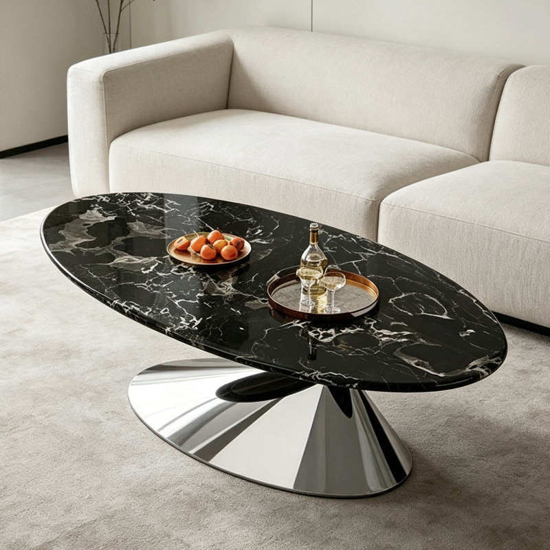 Hollen, 15.7" H x 43.3" W x 23.6" D, Black/Silver
