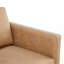 Fauteuil en similicuir brun-1453923546