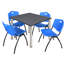 Plateau de table Kee Square, 4 chaises empilables-1843066373-1843066369-1810362140