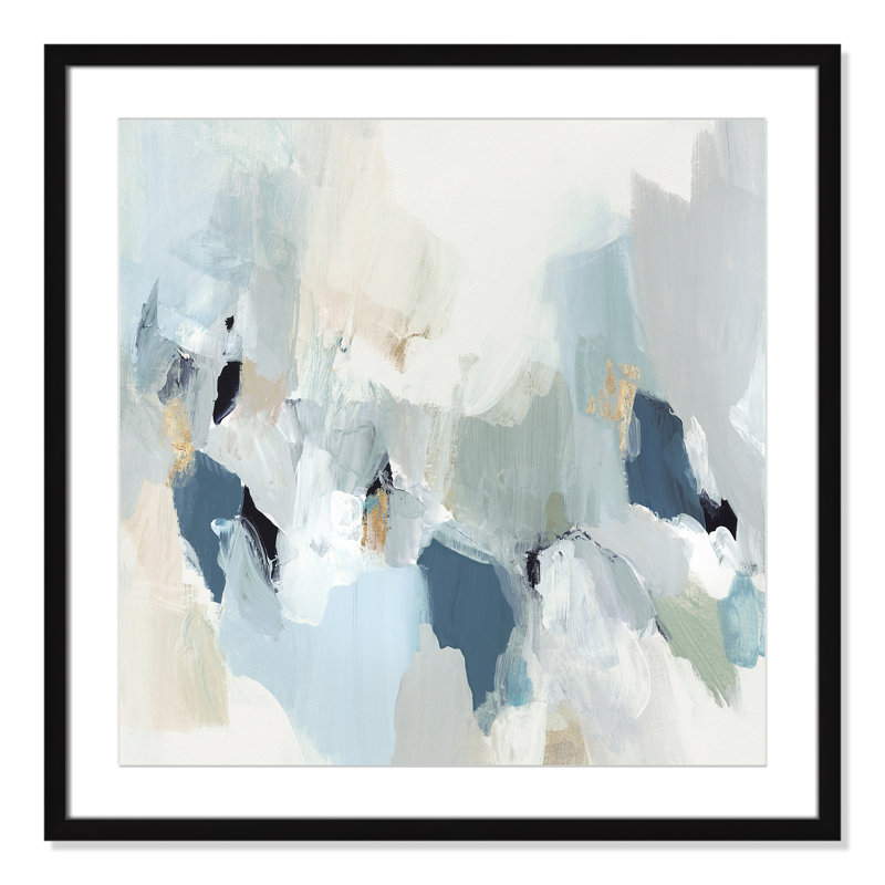 Little Talks " Little Talks III " by Isabelle Z, Black Picture Frame Paper, 27.5" H x 27.5" W x 1.25" D, White