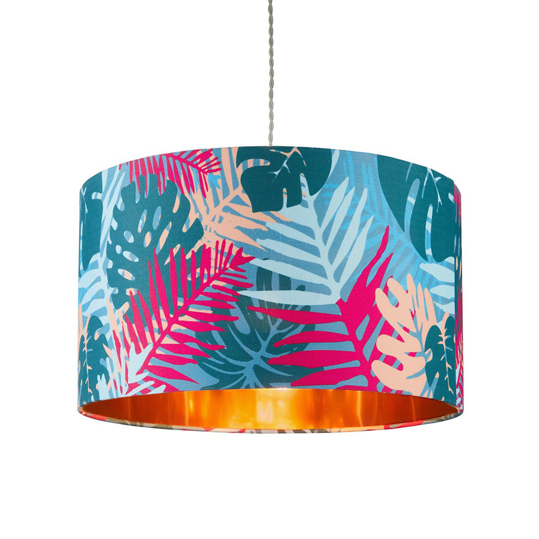 Tropical Club 40cm Cotton Drum Pendant Shade