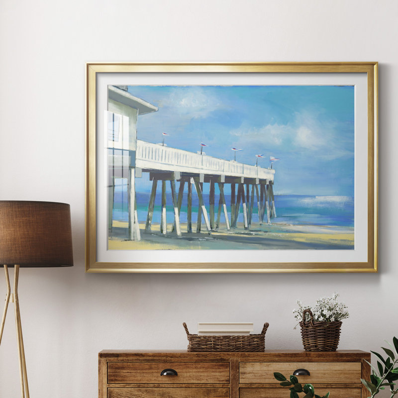 Motif de point de fuite, H 26,5 po x l 36,5 po x P 1,5 po, Encadrement doré