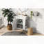 Meuble-lavabo flottant avec lavabo en céramique
