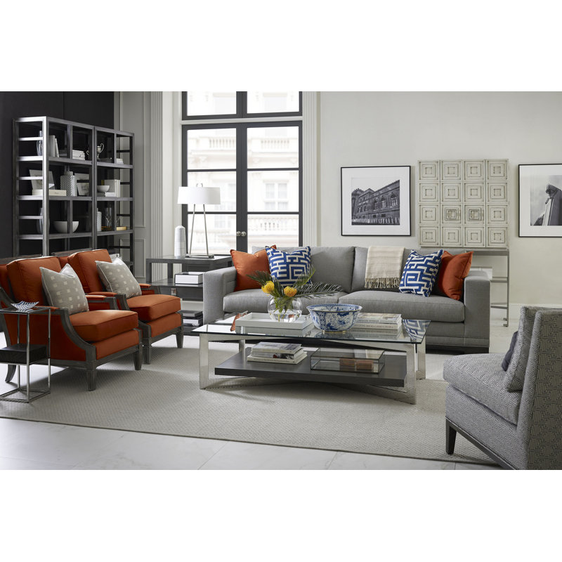 Abingdon By Michael Weiss Sofa, Dove Gray, Tuck Linen