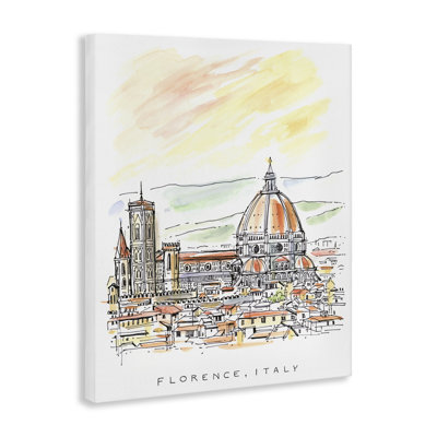 Toile d'horizon minimaliste de Florence, design par Angela Steahling