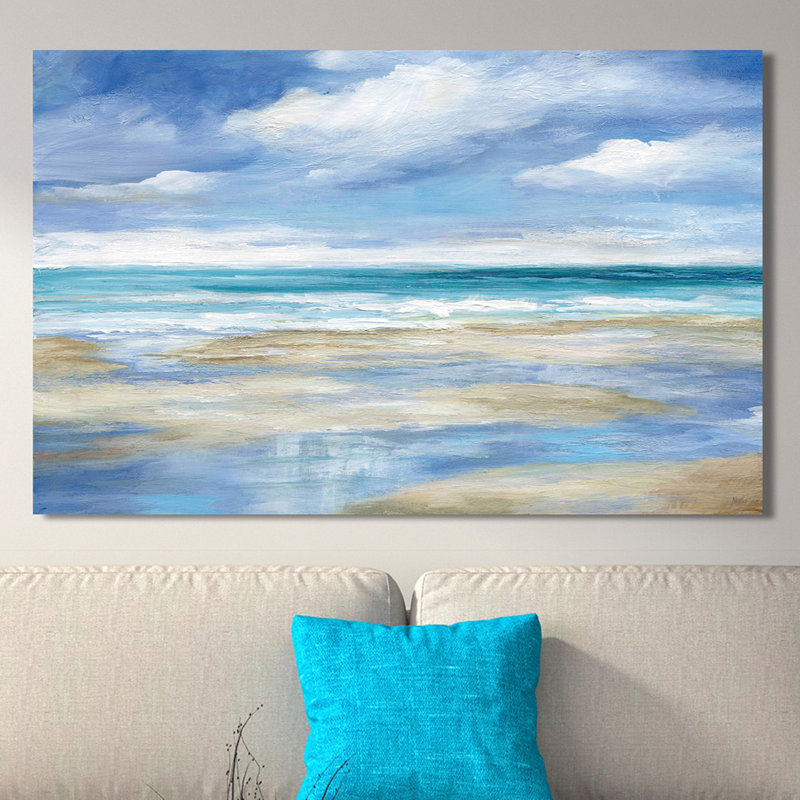 « délavé coast i », reproduction d’art sur toile tendue, H 28 po x l 48 po