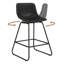 Tabouret de bar et de comptoir pivotant en similicuir avec cadre en métal (ensemble de 6)-1321770647