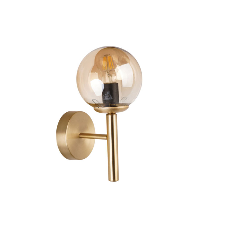 Lampe murale, Doré, Doré transparent