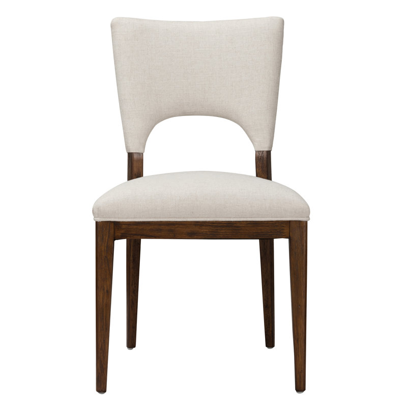 Mitchel Upholstered Dining Chair, Brown, White