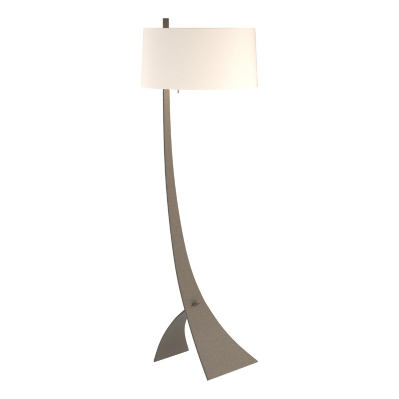 Stasis 58.5" H 150 W Novelty Floor Lamp, Flax, Dark Smoke