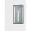 Applique murale d'extérieur 1 lumière - Noir texturé / zinc patiné-454228887-454228886