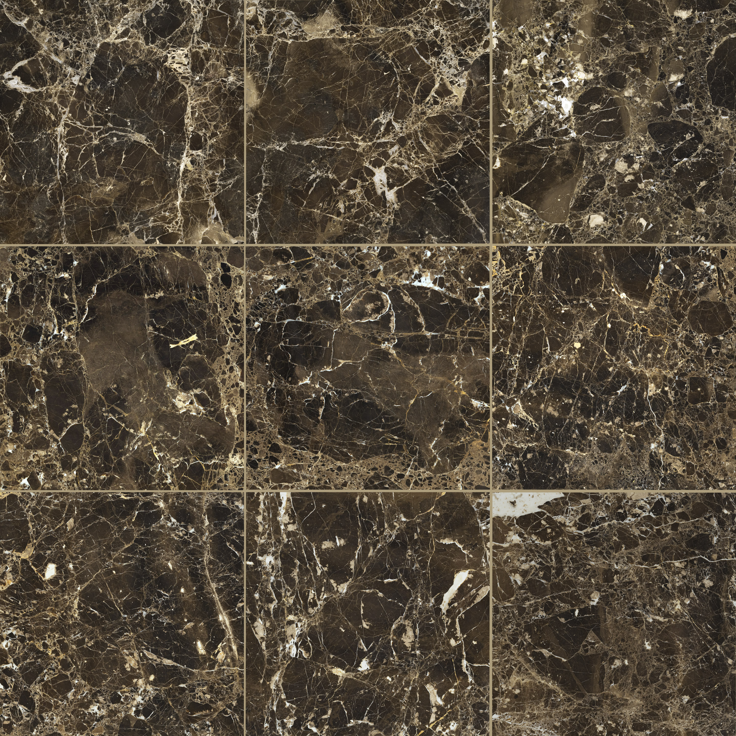 Mohawk® Emperador Dark 18 x 18 Marble Floor and Wall Tile