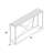 Sarswati 52 " W Console Table
