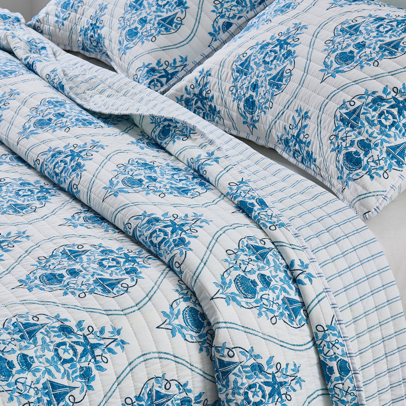 Ensemble de courtepointe Nautical Toile, Double / grand