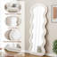 Miroir d'appoint de plancher pleine longueur Wave Design - Utilisation suspendue / inclinée pour la chambre à coucher / salon-1862115649