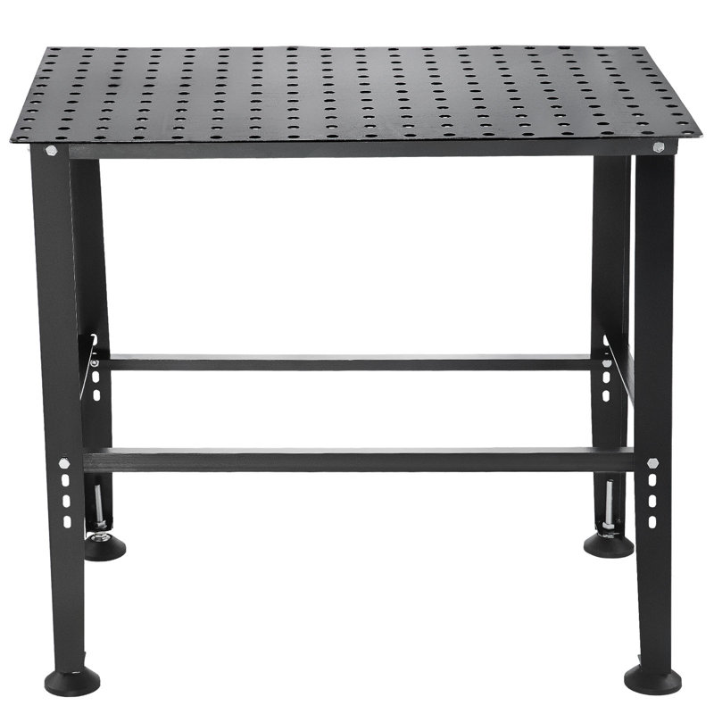 Table de soudage 91,4 cm x 61 cm, capacité de 363 kg, établi de soudage robuste avec trous de fixation de 16 mm et pieds antidérapants pour travaux de réparation et d'assemblage par soudage.