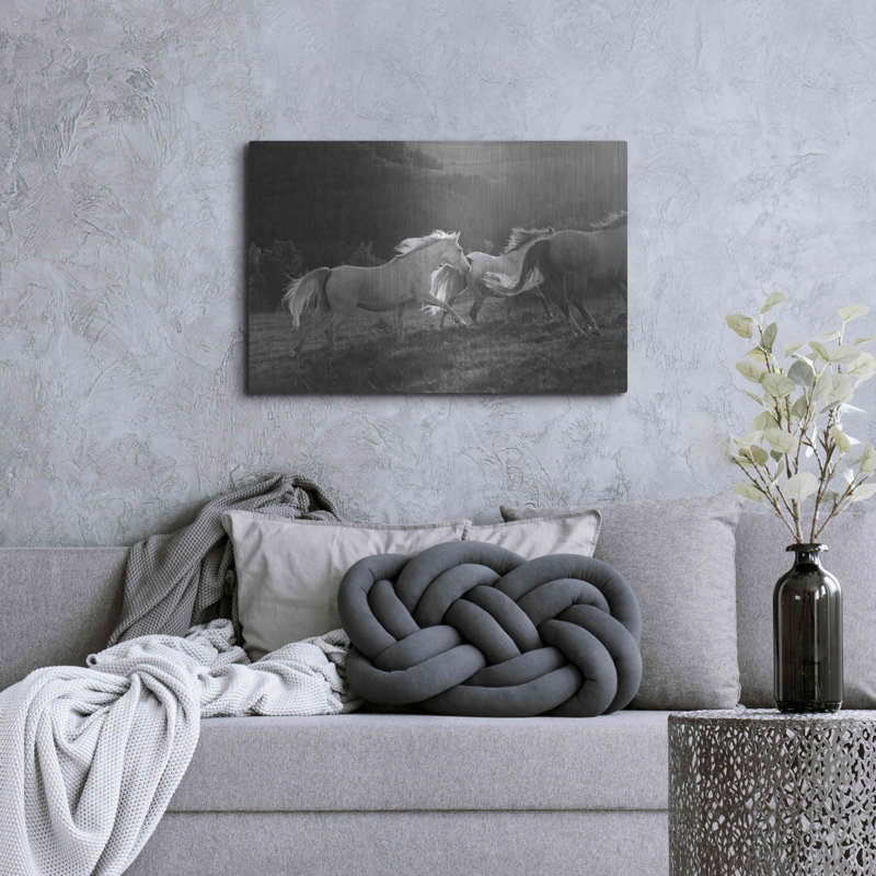 «Late Light» par Susan Friedman, art mural en métal, 16 po x 12 po, H 24 po x l 36 po