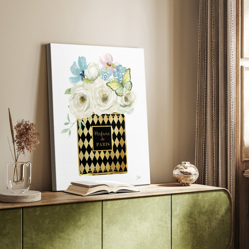 Parfum floral Harlequin - galerie Cavas sur mesure, H 60 po x l 40 po