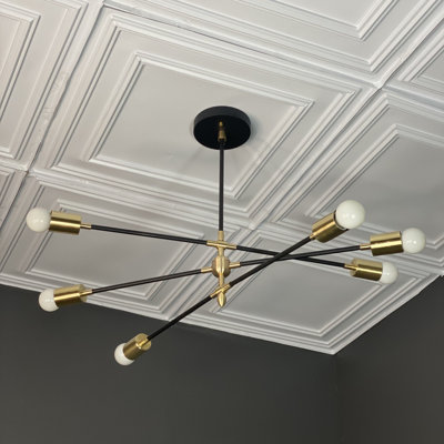 Shanlee 6 - Light Dimmable Sputnik Modern Linear Chandelier