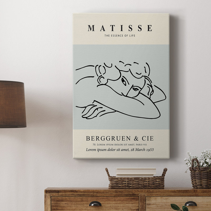 Matisse L, reproduction encadrée - galerie Cavas sur mesure, H 18 po x l 12 po