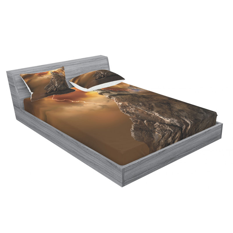 Microfiber Sheet Set, Queen Sheet Set with Fitted Sheet