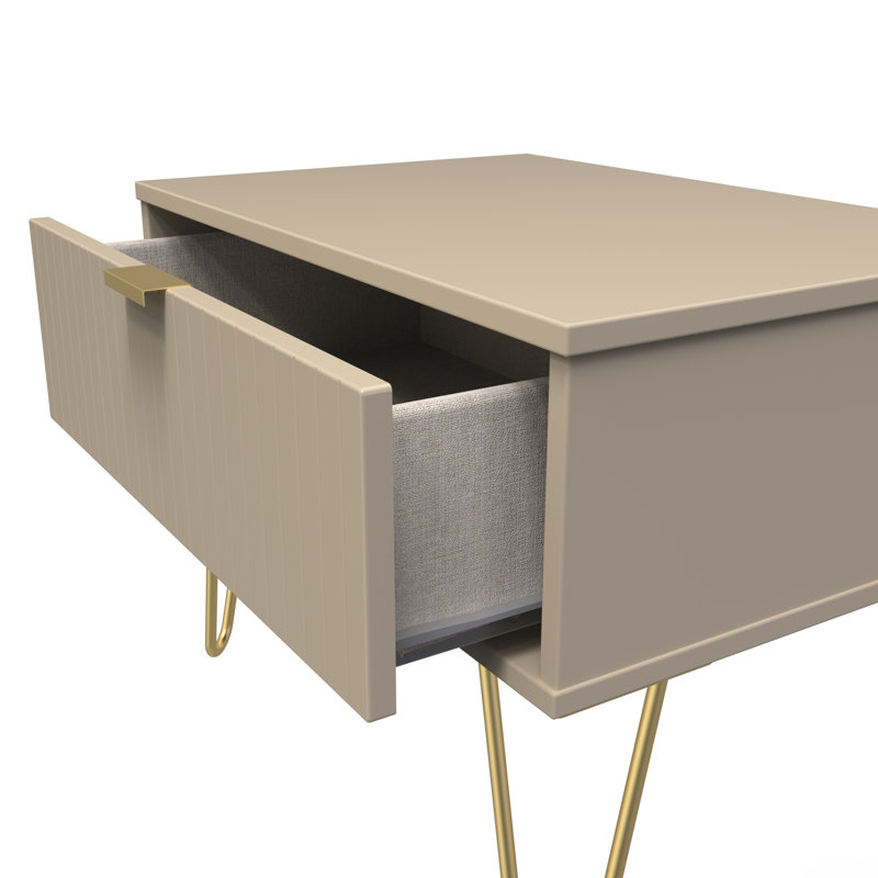 Beranda 1 Drawer Midi Chest (Ready Assembled), Mushroom Matt