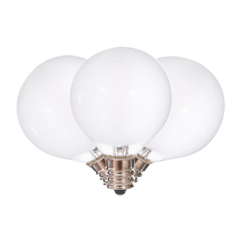 18Lt LED Glass G40-E12 Filament End-Connecting Set, White