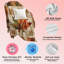 Plaid en flanelle polaire Jyk, léger, respirant, doux et chaud en microfibre pelucheuse, 76 x 102 cm, motif feuilles matelassées-134485363
