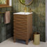 Meuble-lavabo 18 po Cascade en chêne naturel