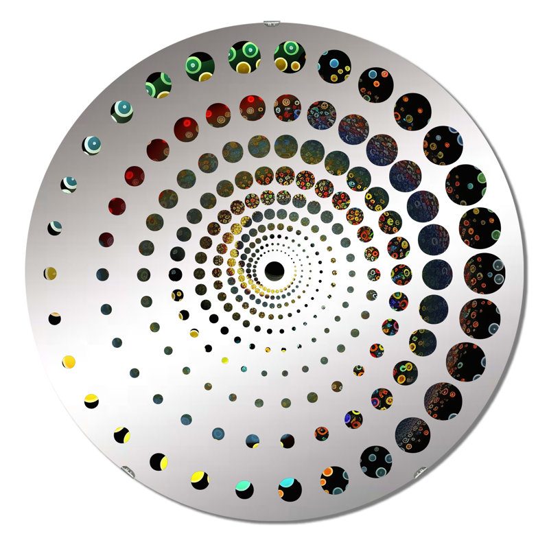 Cassil - Miroir mural spiralé, 31,4 po x 31,4 po
