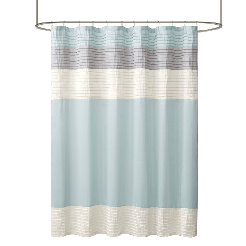 Rideau de douche Amherst, Turquoise, H 72 po x l 72 po