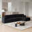 131.1" Modern Cloud-Shaped Curved Sofa, L-Shaped Modular Sofa, Corner Sofa with Chenille Fabric and 10 Pillows-1547762595-1547762606