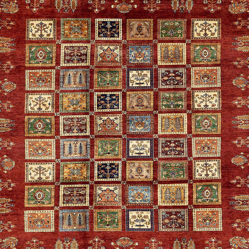 Abstract Indoor Rug, Square 3'