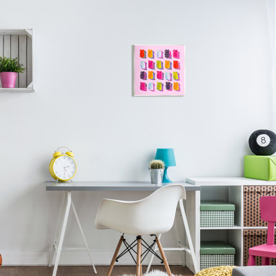 Pink Modern Gummy Candy Wall Plaque Art by Lil' Rue