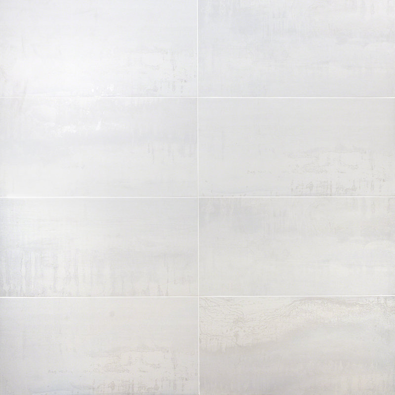 Alloy 12" x 24" Porcelain Metal Look Wall & Floor Tile ( 15.49 sq. ft. / box ), Silver