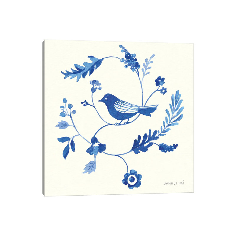 Songbird Celebration III by Danhui Nai - Wrapped Canvas Gallery-Wrapped Canvas Giclée, 30.48 cm H x 30.48 cm W