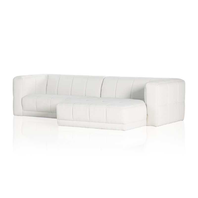 Tavi Chaise Sectional, Alcala Graphite Polyester Blend