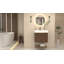 Ensemble de meuble-lavabo mural 24 pouces avec portes et tiroir intérieur Moreno Stella-589570463