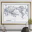 « rétro world map iv blue outline », impression-1423417332-1423417337