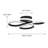 Thissell 1 - Light 20.47'' Unique/Statement Modern Linear LED Dimmable White Light Flush Mount-2056724077